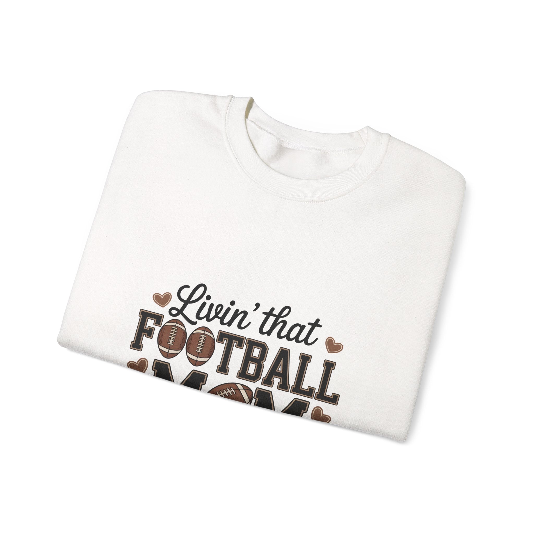 "Livin' That Football Mom Life" Crewneck