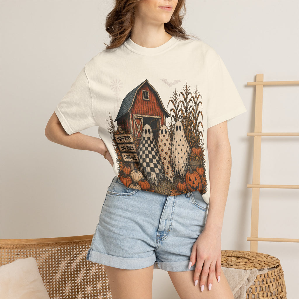 Halloween Ghosts on the Farm T-Shirt